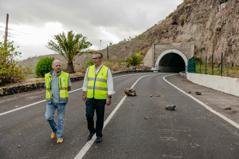 Tramo de la autovía TF-5 a su paso por Icod de los Vinos. Imagen Cabildo de Tenerife