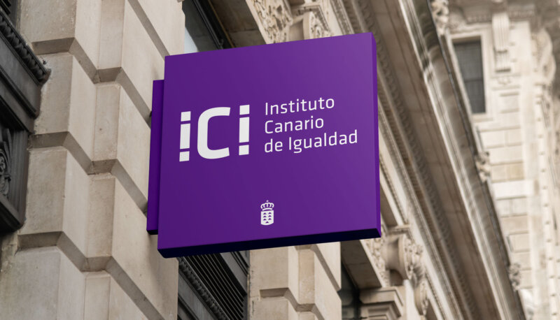 Letrero Instituto Canario de Igualdad