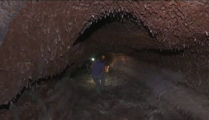 El volcán de La Palma deja una decena de tubos volcánicos