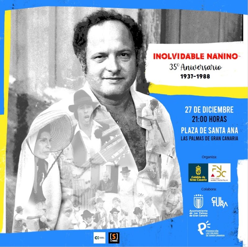 Cartel del concierto en la Plaza de Sana Ana