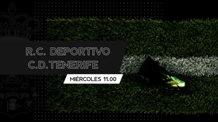 RCD La Coruña – CD Tenerife, este miércoles en Televisión Canaria