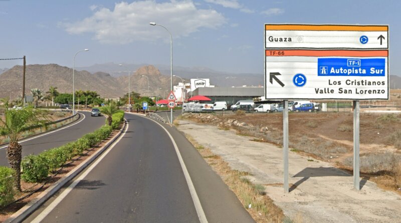 TF-66 en Guaza, en el sur de Tenerife. Imagen Cabildo de Tenerife