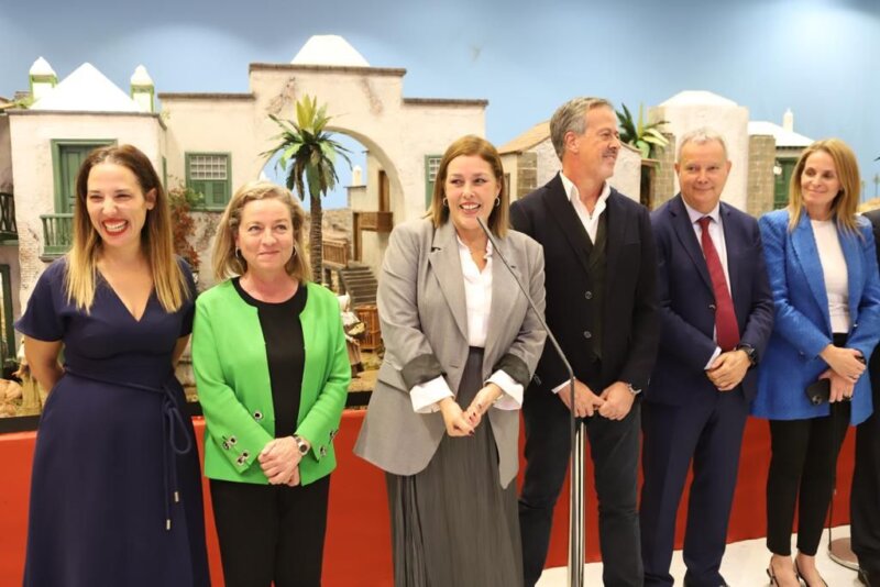 Inauguración del tradicional belén del Parlamento de Canarias. Imagen Parlamento de Canarias