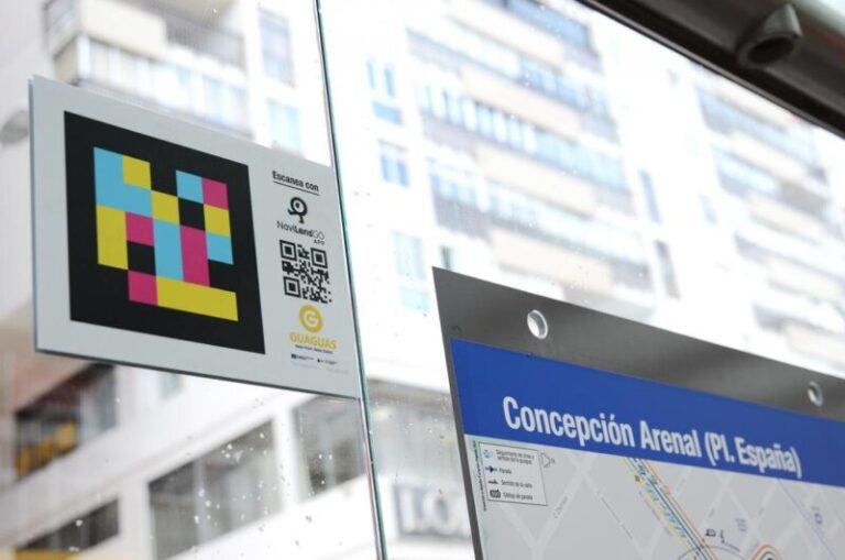 Guaguas Municipales instala en las paradas un sistema para las personas con discapacidad visual