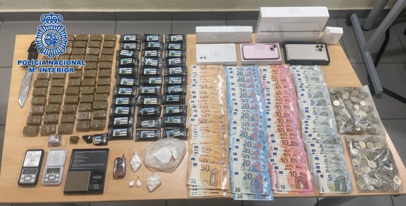 Detenida una pareja por venta de droga en el Valle de Jinámar