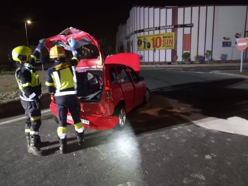 Accidente en el Polígono de Arinaga. Imagen Bomberos de Gran Canaria