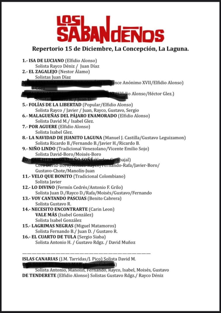 Televisión Canaria ofrece el tradicional concierto de Navidad de ‘Los Sabandeños’