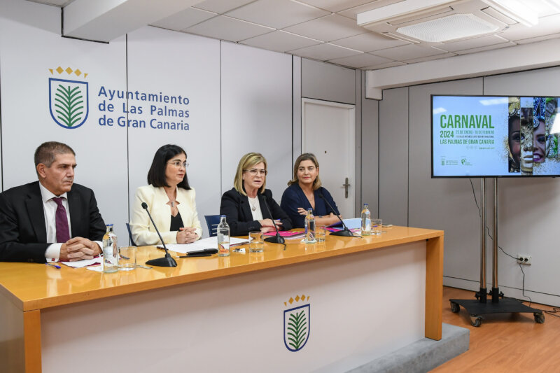 Firma convenio del Ayuntamiento de LPGC con RTVC y RTVE para la retransmisión de 'Los Carnavales del Mundo'. Imagen: Ayuntamiento de Las Palmas de Gran Canaria / Eros Santana.