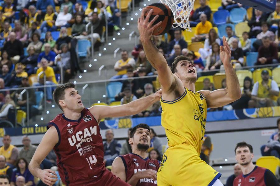 91–80. El Granca gana al Murcia y recupera la cuarta plaza 