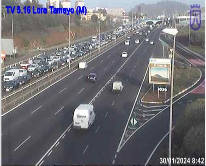 Imagen Tf5 a la altura de Guajara. Webcam Cabildo de Tenerife