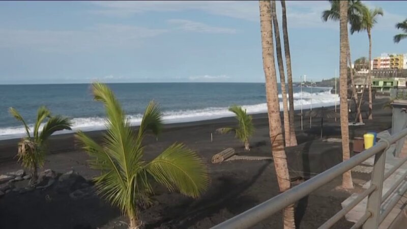 Playa de Puerto Naos. Imagen RTVC
