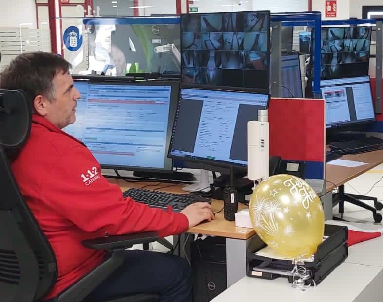 Actividad del 1-1-2 Canarias en Nochevieja. Sala Operativa del 1-1-2 Canarias, Imagen Gobierno de Canarias