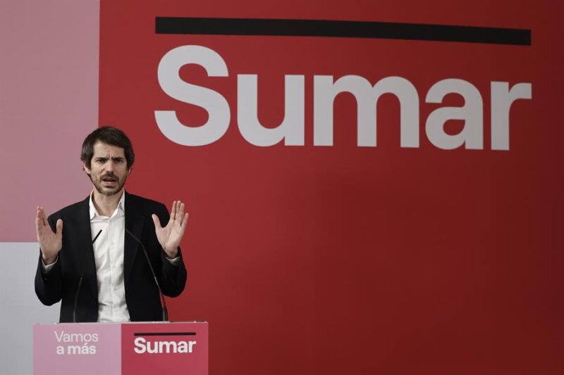 El portavoz de Sumar, Ernest Urtasun. Imagen EFE