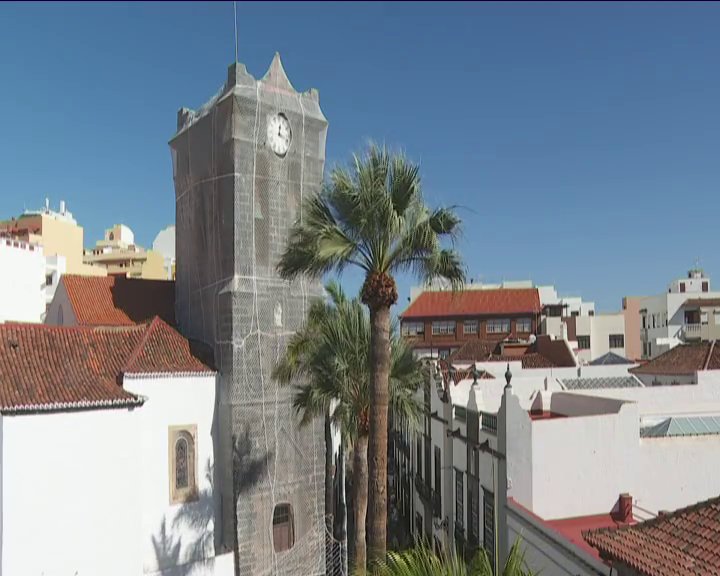 Se trabaja en el proyecto para la recuperación de la torre de la iglesia de El Salvador de Santa Cruz de La Palma