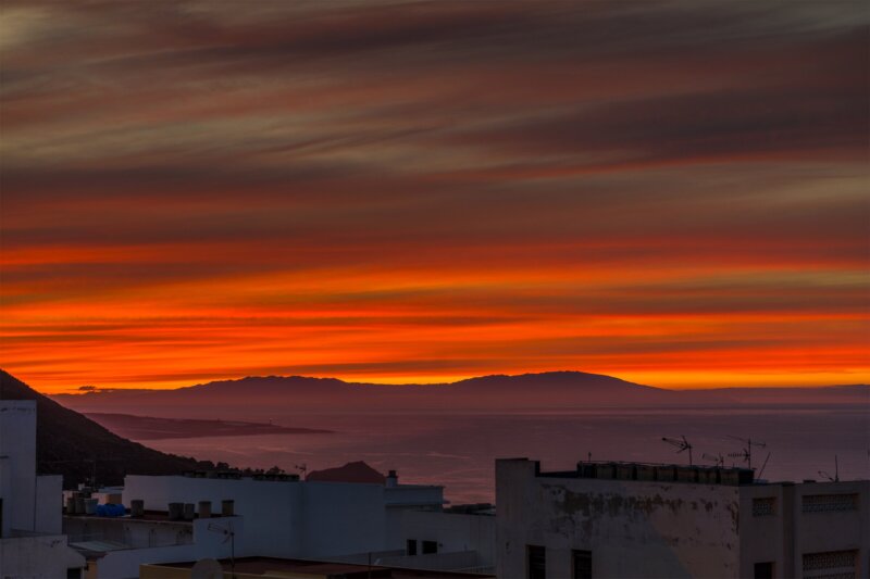 El viento cobra protagonismo. Imagen @FernandoMar32 (Tenerife)