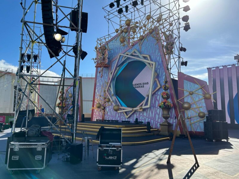 Escenario del carnaval de Las Palmas de Gran Canaria 2024. Foto Luis Muro 
