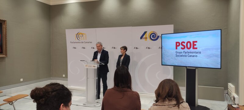 Rueda de prensa sobre el sistema de dependencia en Canarias. Imagen PSOE