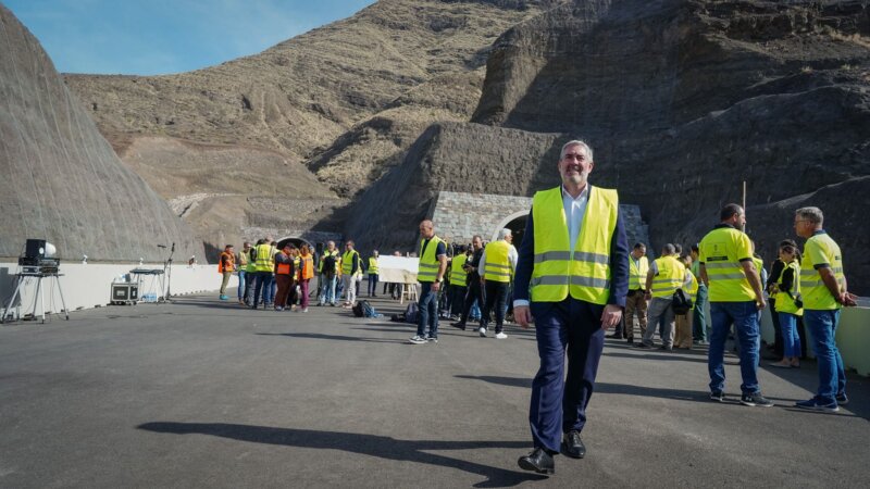 Imagen de la puesta en servicio de los túneles de Faneque
