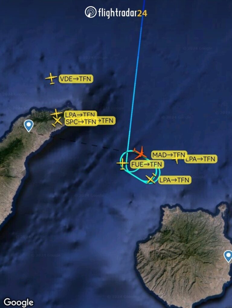La niebla provoca nuevos desvíos en el Aeropuerto Tenerife Norte