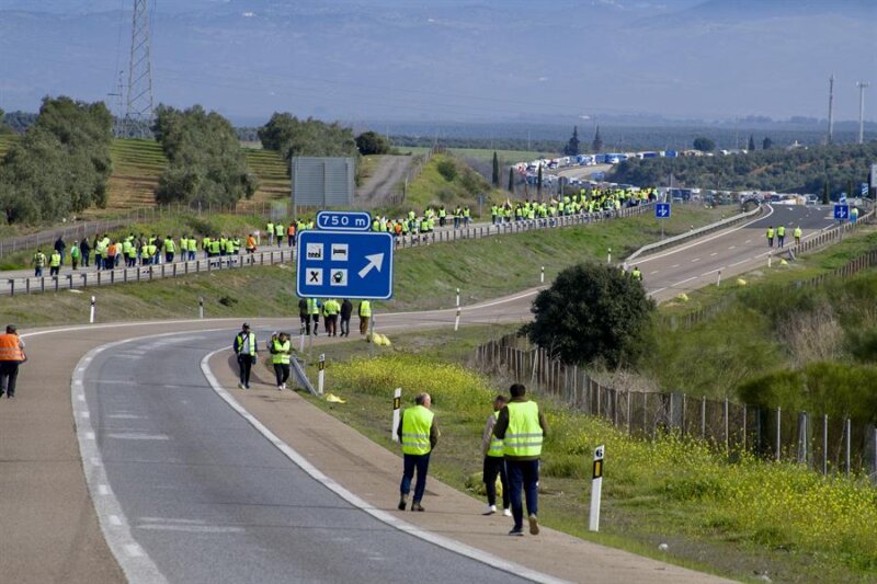 Protestas agricultores en Andalucía