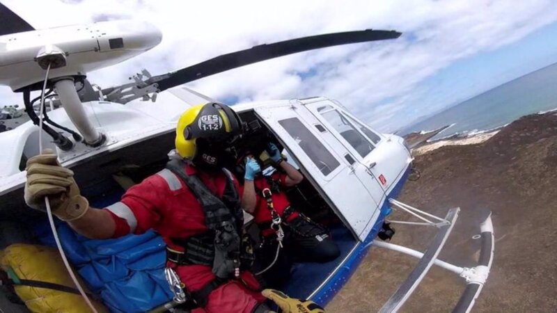 Senderista rescatado en una zona de difícil acceso en La Gomera