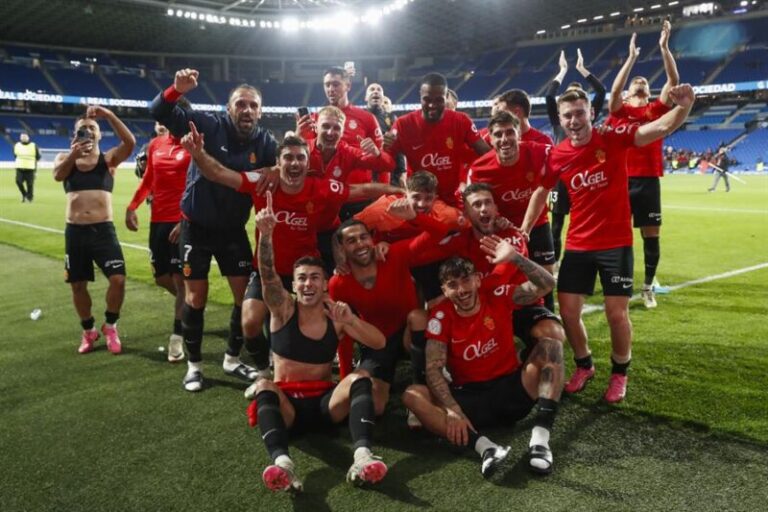 El Mallorca, primer finalista en la Copa del Rey tras eliminar a la Real Sociedad en los penaltis