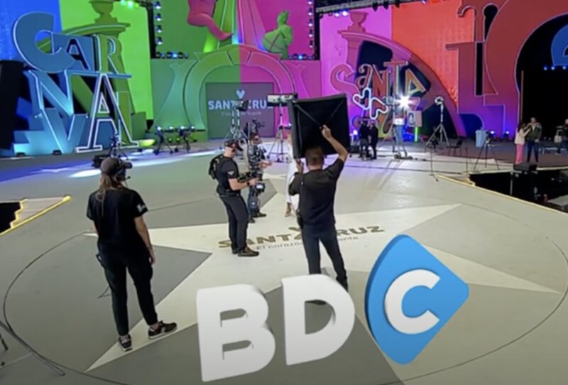 Fotograma del ejemplo de realidad aumentada especial que se utilizó en el Buenos Días Canarias / RTVC