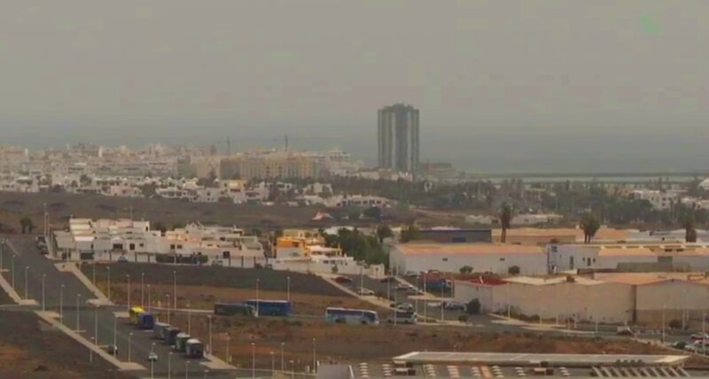Descenso en las temperaturas con presencia de calima en Lanzarote, La Graciosa y Fuerteventura