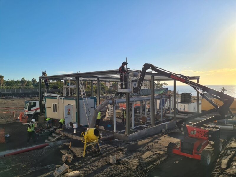 Desaladora portátil instalada en Puerto Naos GOBIERNO CENTRAL (Foto de ARCHIVO) 11/1/2022