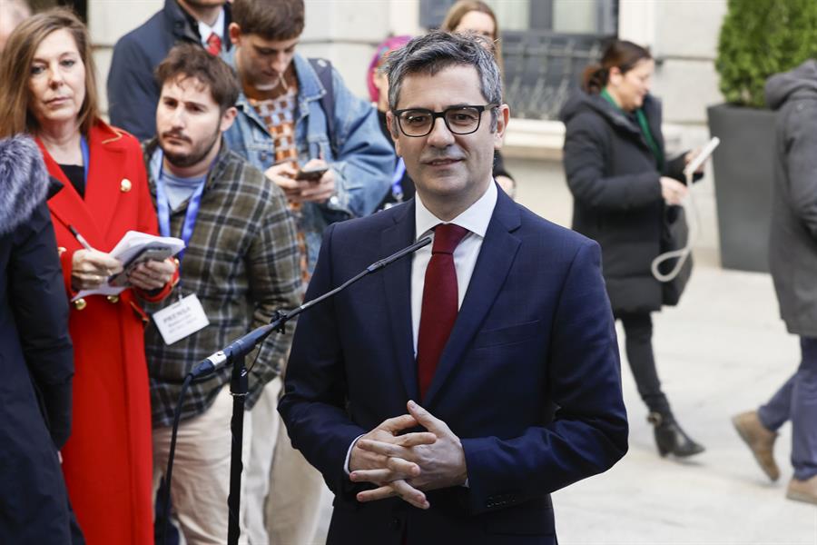 Ley de amnistía. Imagen: El ministro de Presidencia, Justicia y Relaciones con la Cortes, Félix Bolaños, EFE