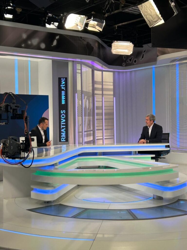 Imagen de Fernando Clavijo durante la entrevista en BDC