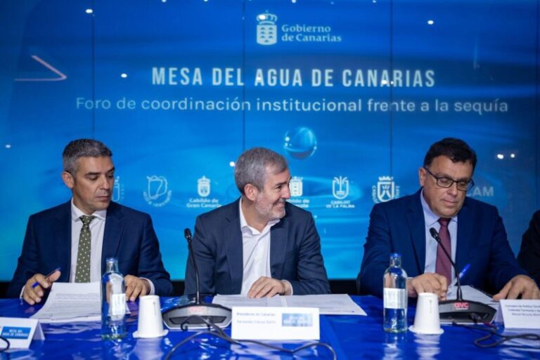 La Mesa del Agua reúne a las instituciones canarias para hacer frente a la sequía
