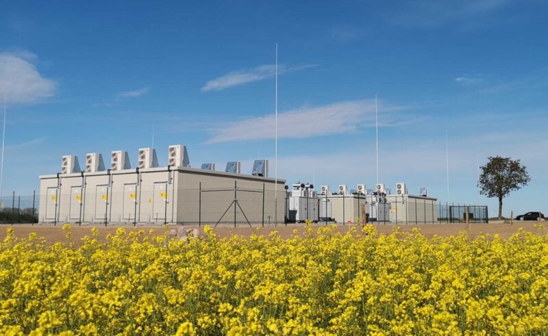 Modelo de baterías similar al que se instalará en El Matorral. Imagen Endesa 