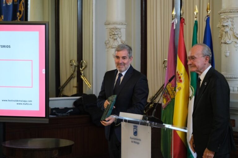 Clavijo resalta el papel de Canarias en la industria audiovisual en el Festival de Málaga