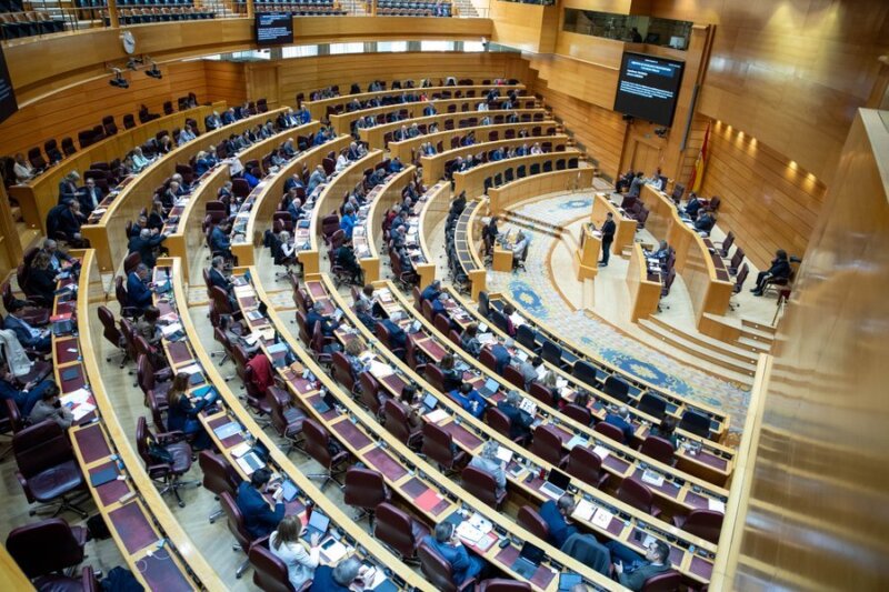 Pleno del Senado. Imagen @Senadoesp