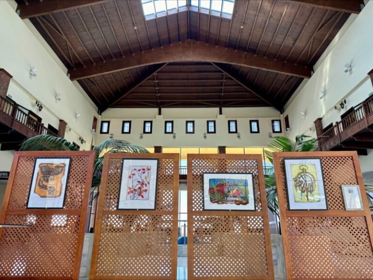 El Aeropuerto de La Gomera acoge la obra pictórica de Richard René Schwalme