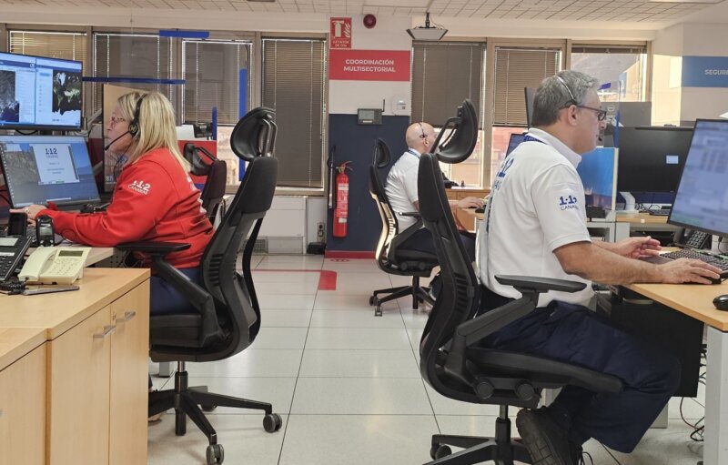 Fallece en Los Gigantes un hombre tras caer al mar. Imagen: Sala operativa del 1-1-2 Canarias. Gobierno de Canarias