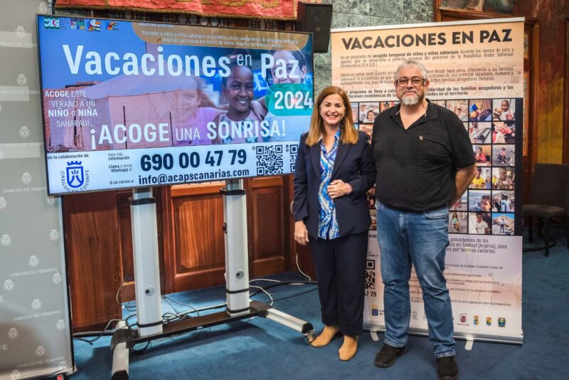 Tenerife incrementa su aportación al programa 'Vacaciones en Paz' 2024 para niños saharauis