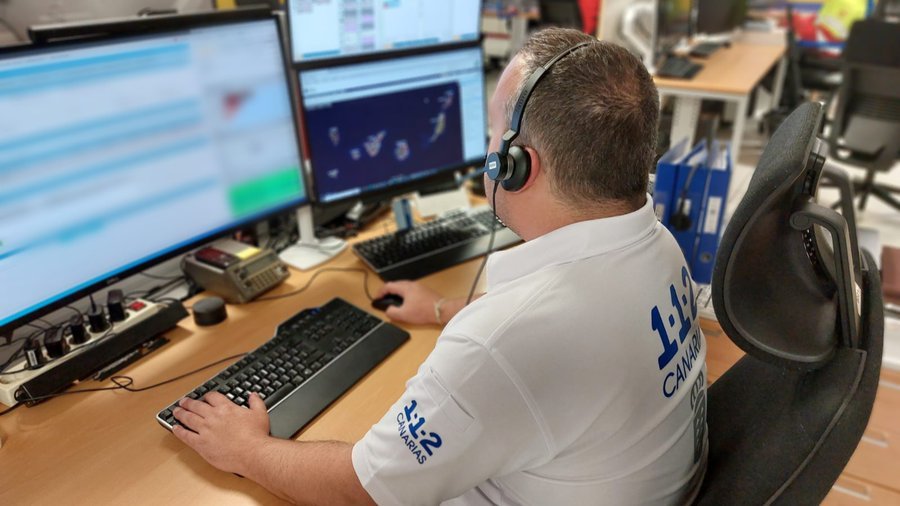 Mujer en estado crítico. Imagen: Sala operativa del 1-1-2 Canarias. Gobierno de Canarias