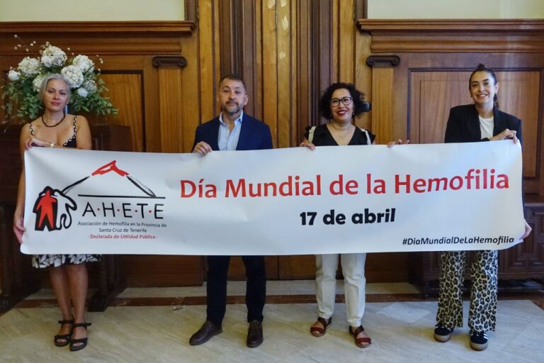 Tenerife renueva su compromiso con la hemofilia en el Día Mundial de esta enfermedad