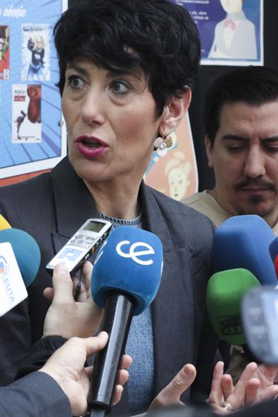 Elma Saiz en Ceuta. Efe