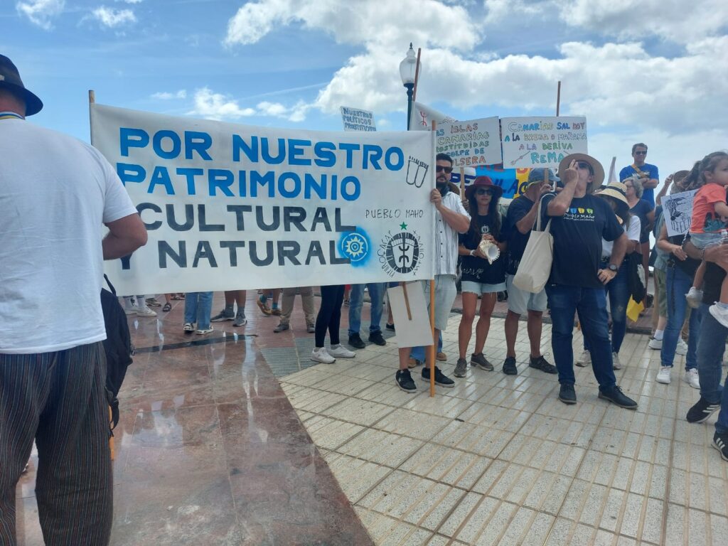 Canarias tiene un limite Manifestación Lanzarote