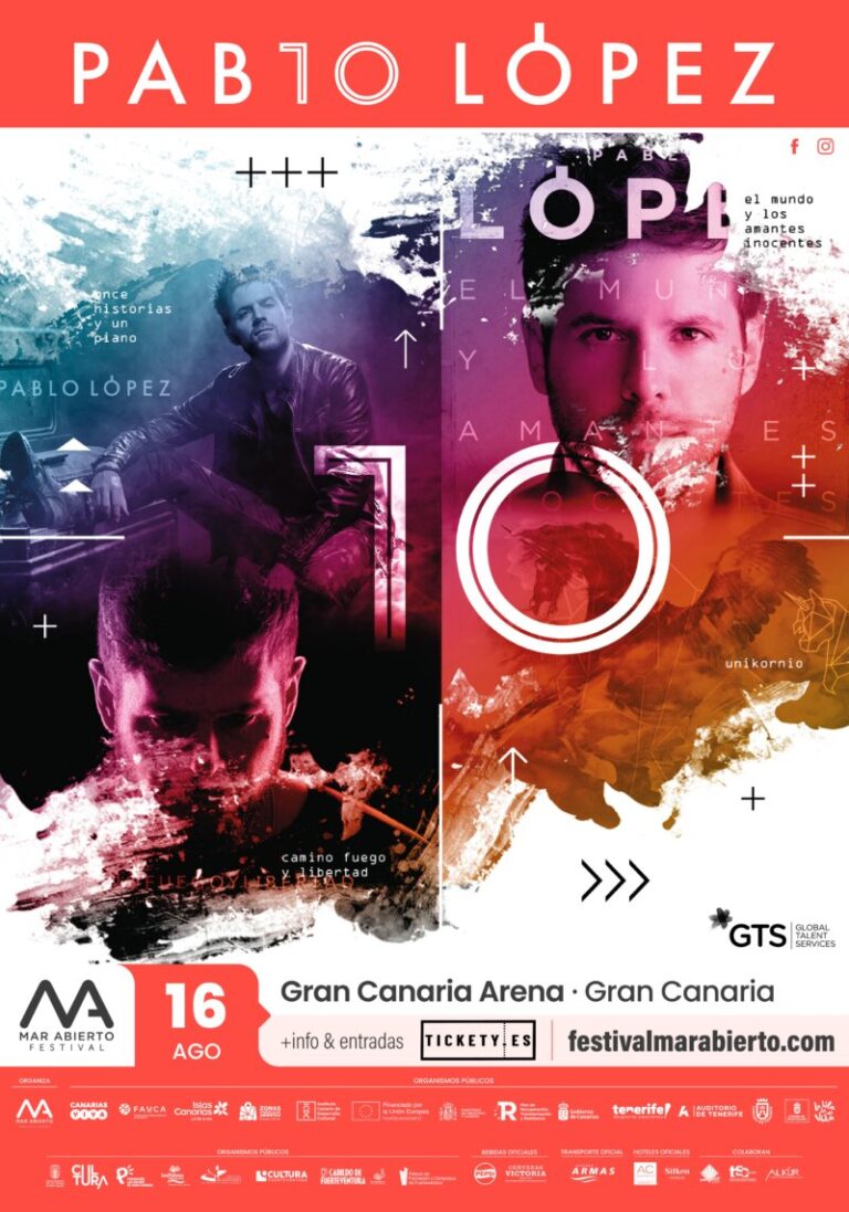 Pablo López celebra 10 años de carrera con dos conciertos en Canarias