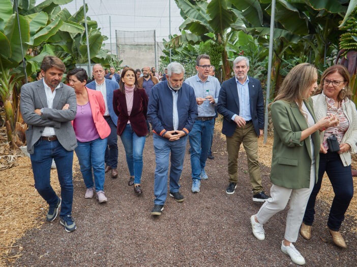 Representantes de las instituciones y de Ashotel y Asaga visitan la finca de Serviagroc. Foto ASHOTEL