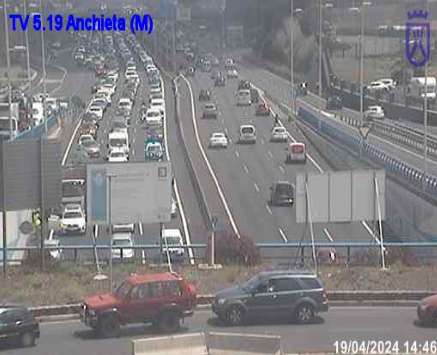 Accidente múltiple en la TF-5