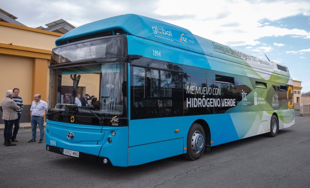 Guagua de hidrógeno verde. Imagen Guaguas Global