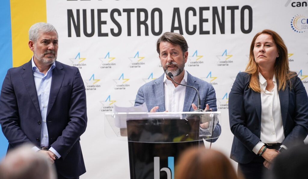 Presentación de las propuestas de CC para las elecciones europeas. Imagen cedida por Coalición Canaria