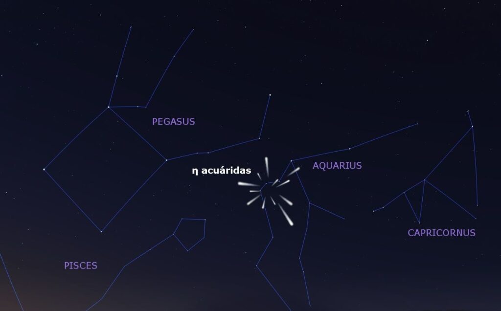 Canarias, uno de los mejores lugares para ver la lluvia de estrellas Eta Acuáridas 