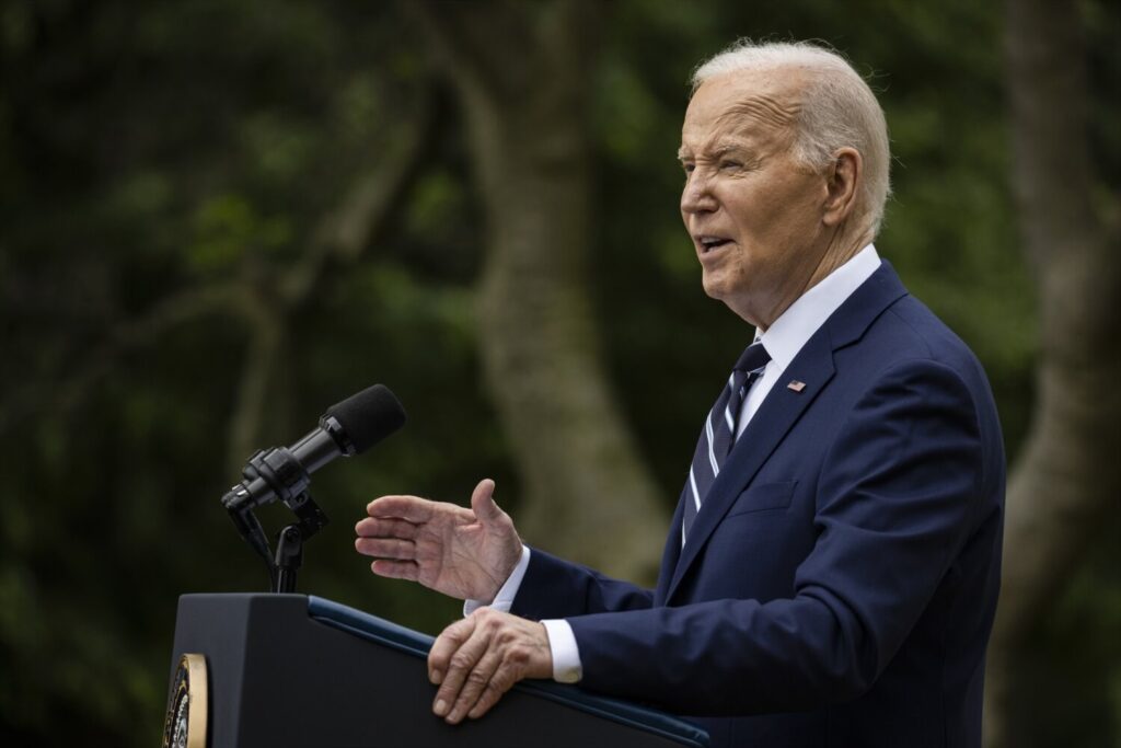 Veto al proyeco de ley de armas de los republicanos. Imagen: El presidente de EEUU, Joe Biden - Europa Press/Contacto/Samuel Corum - Pool via CNP