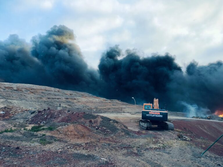 Finaliza la alerta por el incendio de Zonzamas, Lanzarote